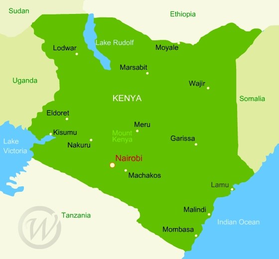 Map of Kenya