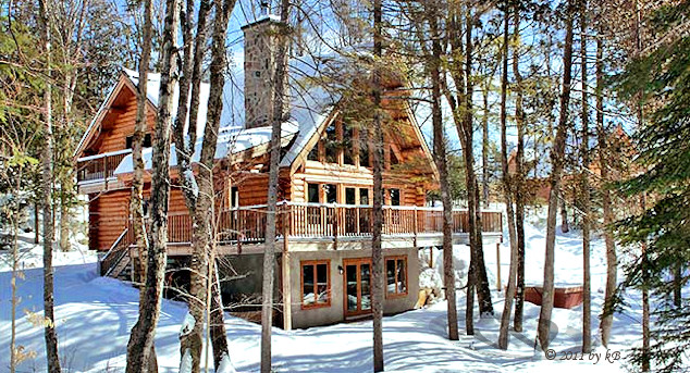 Luxury cottages at Blueberry Lake Resort