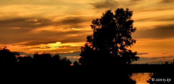 Sunset over Lake Ontario, PEC