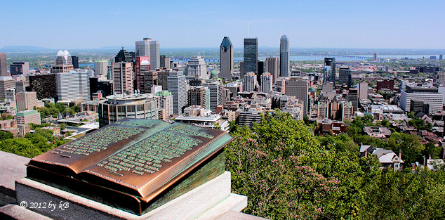 View on downtown Montreal from Mont Royal