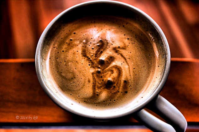 HDR photo of an espresso