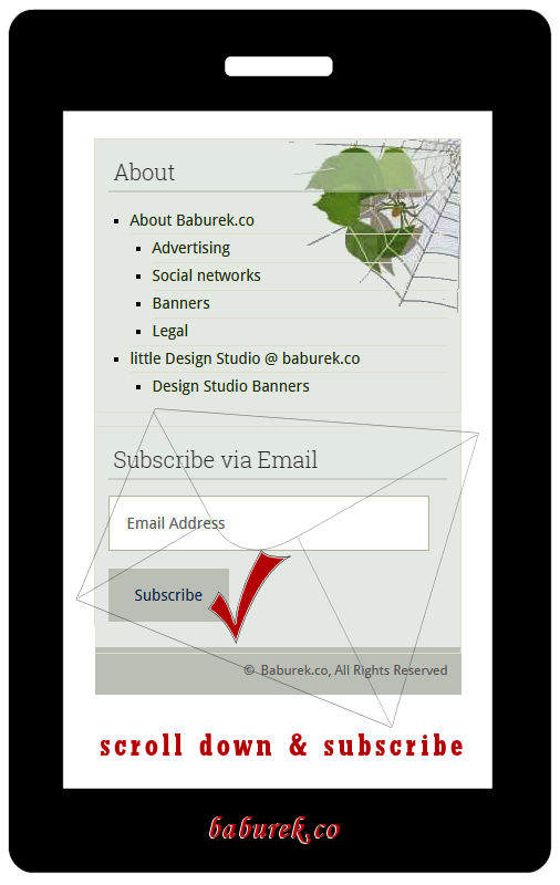 Subscribe via Email to Baburek.co