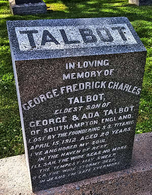 Talbot - Titanic Grave Site